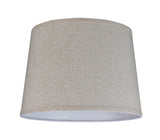 # 32053 Transitional Hardback Empire Shape Spider Construction Lamp Shade in Beige Linen, 14" wide (12" x 14" x 10")