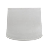 # 32054 Transitional Hardback Drum Shape Spider Construction Lamp Shade in Off White Linen, 16" wide (14" x 16" x 12")