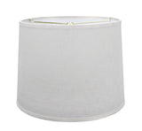 # 32054 Transitional Hardback Drum Shape Spider Construction Lamp Shade in Off White Linen, 16" wide (14" x 16" x 12")