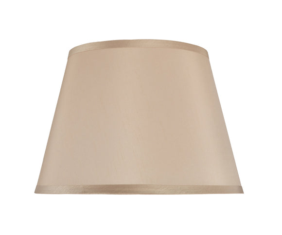 # 32057  Transitional Hardback Empire Shape Spider Construction Lamp Shade in Beige Faux Silk, 13