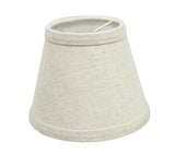 # 32058-X Small Hardback Empire Shape Mini Chandelier Clip-On Lamp Shade, Transitional Design in Beige, 5" bottom width (3" x 5" x 4")  - Sold in 2, 5, 6 & 9 Packs