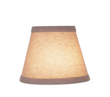 # 32058-X Small Hardback Empire Shape Mini Chandelier Clip-On Lamp Shade, Transitional Design in Beige, 5" bottom width (3" x 5" x 4")  - Sold in 2, 5, 6 & 9 Packs