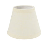 # 32062-X Small Hardback Empire Shape Chandelier Clip-On Lamp Shade Set of 2, 5, 6,and 9, Transitional Design in Beige, 5" bottom width (3" x 5" x 4")