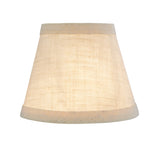 # 32062-X Small Hardback Empire Shape Chandelier Clip-On Lamp Shade Set of 2, 5, 6,and 9, Transitional Design in Beige, 5" bottom width (3" x 5" x 4")