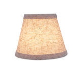 # 32063-X Small Hardback Empire Shape Mini Chandelier Clip-On Lamp Shade, Transitional Design in Beige, 5`" bottom width (3" x 5" x 4") - Sold in 2, 5, 6 & 9 Packs