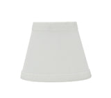 # 32066-X Small Hardback Empire Shape Mini Chandelier Clip-On Lamp Shade, Transitional Design in White, 5`" bottom width (3" x 5" x 4") - Sold in 2, 5, 6 & 9 Packs