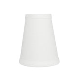 # 32080-X Small Hardback Empire Shape Chandelier Clip-On Lamp Shade Set of 2, 5, 6,and 9, Transitional Design in Off White, 4" bottom width (2.5" x 4" x 5")