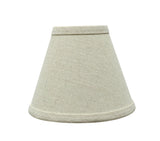 # 32101-X Small Hardback Empire Shape Mini Chandelier Clip-On Lamp Shade, Transitional Design in Light Grey, 6" bottom width (3" x 6" x 5")- Sold in 2, 5, 6 & 9 Packs