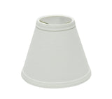 # 32103-X Small Hardback Empire Shape Mini Chandelier Clip-On Lamp Shade, Transitional Design in White, 6" bottom width (3" x 6" x 5") - Sold in 2, 5, 6 & 9 Packs