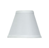 # 32107-X Small Hardback Empire Shape Mini Chandelier Clip-On Lamp Shade, Transitional Design in White, 6" bottom width (3" x 6" x 5") - Sold in 2, 5, 6 & 9 Packs