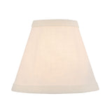 # 32110-X Small Hardback Empire Shape Chandelier Clip-On Lamp Shade Set of 2, 5, 6,and 9, Transitional Design in Off White, 6" bottom width (3" x 6" x 5")