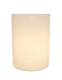 # 32133 Transitional Drum (Cylinder) Shape Spider Construction Lamp Shade in Off White, 8" wide (8" x 8" x 11")