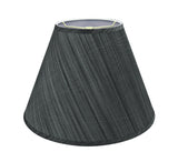 # 32152 Transitional Hardback Empire Shaped Spider Construction Lamp Shade in Grey & Black, 15" wide (7" x 15" x 11")