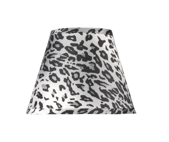 # 32171 Transitional Hardback Empire Shape Spider Construction Lamp Shade with Leopard Pattern Fabric, 9