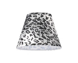 # 32171 Transitional Hardback Empire Shape Spider Construction Lamp Shade with Leopard Pattern Fabric, 9" wide (5" x 9" x 7")