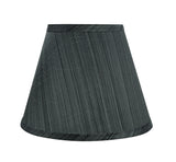 # 32178 Transitional Hardback Empire Shaped Spider Construction Lamp Shade in Grey & Black, 9" wide (5" x 9" x 7")
