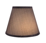 # 32178 Transitional Hardback Empire Shaped Spider Construction Lamp Shade in Grey & Black, 9" wide (5" x 9" x 7")