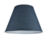 # 32182 Transitional Hardback Empire Shape Spider Construction Lamp Shade in Washed Blue, 13" wide (7" x 13" x 9 1/2")