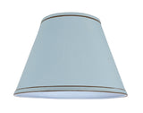 # 32183 Transitional Hardback Empire Shape Spider Construction Lamp Shade in Light Blue, 13" wide (7" x 13" x 9 1/2")