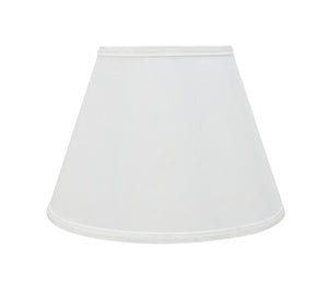 # 32188 Transitional Hardback Empire Shaped Spider Construction Lamp Shade in White, 13" wide (7" x 13" x 9 1/2")