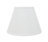 # 72188-21 One-Light Plug-In Swag Pendant Light Conversion Kit with Transitional Hardback Empire Fabric Lamp Shade, White, 13" width