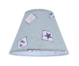 # 32191 Transitional Hardback Empire Shape Spider Construction Shade, Light Blue & Patriotic Accents, 12" wide (6" x 12" x 9")