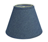 # 32194 Transitional Hardback Empire Shaped Spider Construction Lamp Shade in Washing Blue Denim, 12" wide (6" x 12" x 9")