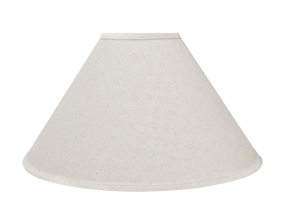 # 32201 Transitional Hardback Empire Shape Spider Construction Lamp Shade in Off White Fabric, 19