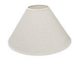 # 32201 Transitional Hardback Empire Shape Spider Construction Lamp Shade in Off White Fabric, 19" wide (6" x 19" x 12")