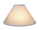# 32201 Transitional Hardback Empire Shape Spider Construction Lamp Shade in Off White Fabric, 19" wide (6" x 19" x 12")
