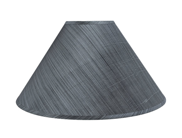 # 32203 Transitional Hardback Empire Shaped Spider Construction Lamp Shade in Grey & Black, 19