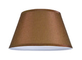 # 32211 Transitional Hardback Empire Shape Spider Construction Lamp Shade in Brown, 12 1/2" wide (8" x 12 1/2" x 7 1/2")