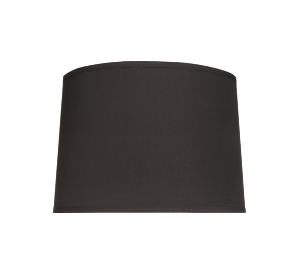 # 32222  Transitional Hardback Empire Shaped Spider Construction Lamp Shade in Black Cotton, 12