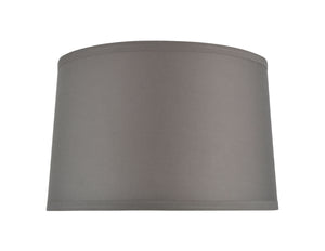 # 32241 Transitional Hardback Empire Shape Spider Construction Lamp Shade in Grey Cotton Fabric, 14" wide (13" x 14" x 9")