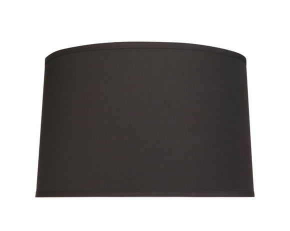 # 32252 Transitional Hardback Empire Shaped Spider Construction Lamp Shade in Black Cotton, 18