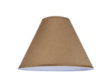 # 32266 Transitional Hardback Empire Shape Spider Construction Lamp Shade in Textured Khaki, 16" wide (6" x 16" x 12")