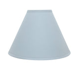 # 72267-21 Two-Light Plug-In Swag Pendant Light Conversion Kit with Transitional Hardback Empire Fabric Lamp Shade, Light Blue, 16" width