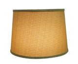 # 32318 Transitional Hardback Empire Shaped Spider Construction Lamp Shade in Yellowish Brown, 14" wide (12" x 14" x 10")