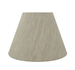 # 32367 Transitional Hardback Empire Shaped Spider Construction Lamp Shade in Light Grey, 14" wide (7" x 14" x 10")
