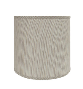 # 32501 Transitional Drum (Cylinder) Shaped Spider Construction Lamp Shade in Striped, 13" wide (12" x 13" x 12")