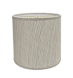 # 32501 Transitional Drum (Cylinder) Shaped Spider Construction Lamp Shade in Striped, 13" wide (12" x 13" x 12")