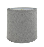 # 32502 Transitional Drum (Cylinder) Shaped Spider Construction Lamp Shade in Grey, 13" wide (12" x 13" x 12")