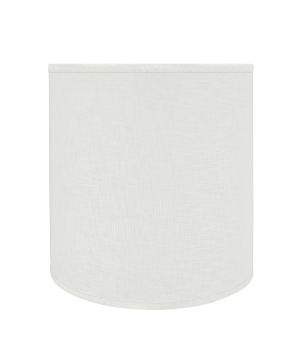# 32532 Transitional Drum (Cylinder) Shaped Spider Construction Lamp Shade in Off White, 15