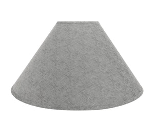 # 32592 Transitional Hardback Empire Shaped Spider Construction Lamp Shade in Grey, 23" wide (7" x 23" x 14")