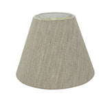 # 32628 Transitional Hardback Empire Shaped Spider Construction Lamp Shade in Light Grey, 12" wide (6" x 12" x 9")