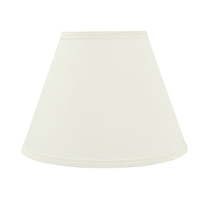 # 32630 Transitional Hardback Empire Shaped Spider Construction Lamp Shade in Off White, 12" wide (6" x 12" x 9")