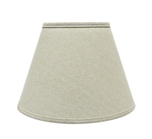 # 32681 Transitional Hardback Empire Shaped Spider Construction Lamp Shade in Light Grey, 13" wide (7" x 13" x 9 1/2")