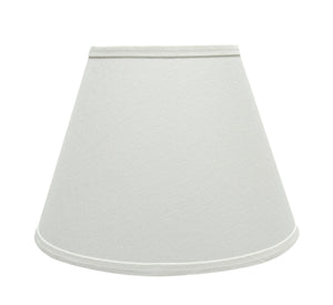 # 32682 Transitional Hardback Empire Shaped Spider Construction Lamp Shade in White, 13" wide (7" x 13" x 9 1/2")