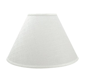# 32773 Transitional Hardback Empire Shaped Spider Construction Lamp Shade in Off White, 18" wide (7" x 18" x 12 1/2")