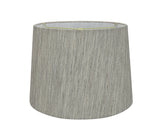 # 32951 Transitional Hardback Empire Shaped Spider Construction Lamp Shade in Light Grey, 14" wide (12" x 14" x 10")